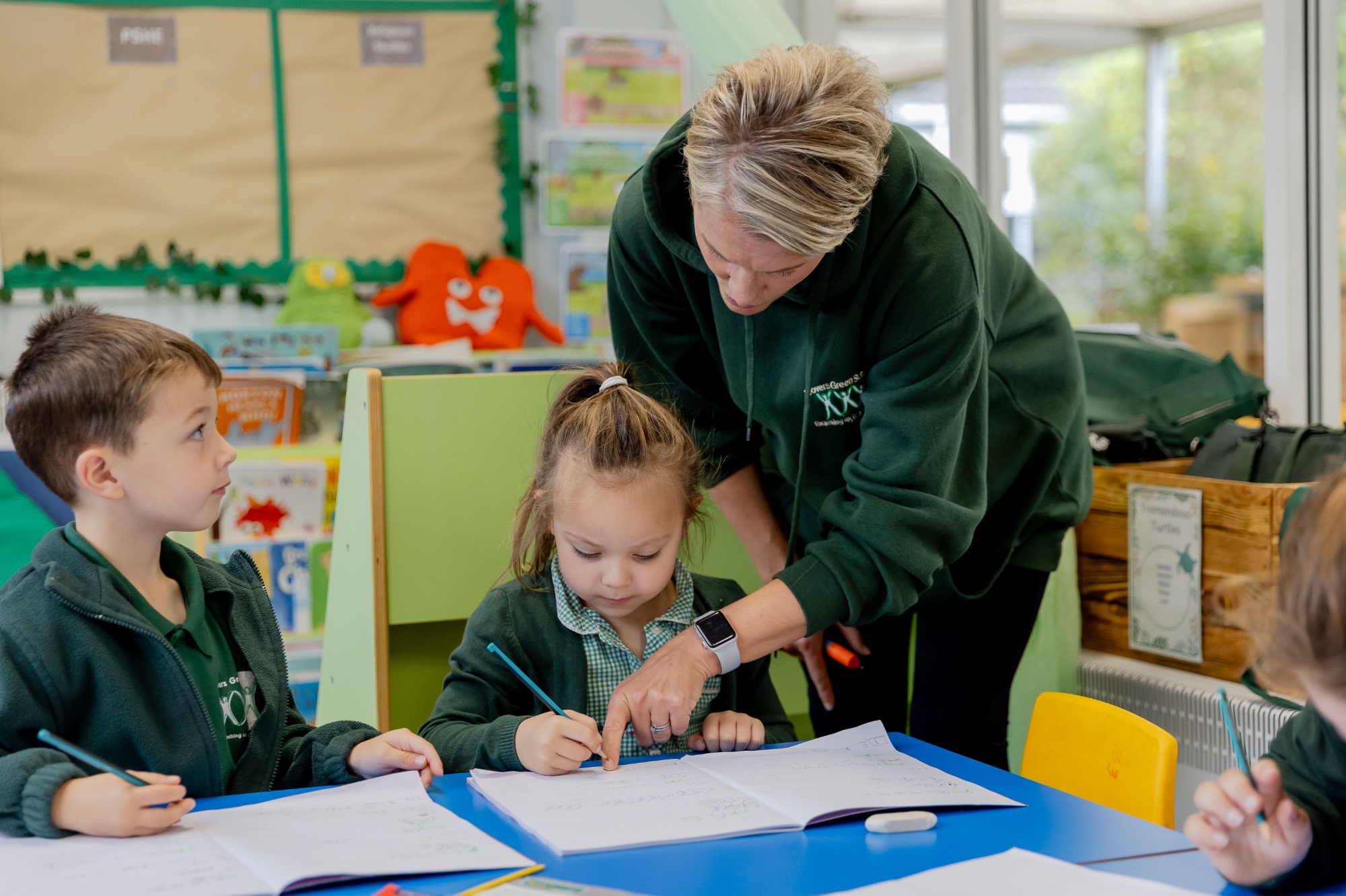 Pupils at Dovers Green School